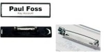 DURABLE Namensschild CLIP CARD 17x67mm mit Plattennadel 1 Pg. &agrave; 25 St&uuml;ck 813301