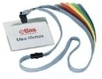 DURABLE Namensschild 60x90mm mit Textilband 10 1 Pg. &agrave; 10 St&uuml;ck 813907