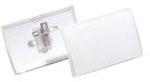 DURABLE Namensschild CLICK FOLD 54x90mm mit Kombiklemme PP 1 Pg. &agrave; 25 St&uuml;ck 821419