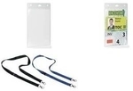 DURABLE Namensschild A6 mit Eurostanzung und Lochung PP 1 Pg. &agrave; 20 St&uuml;ck 852619