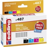 Edding EDD-487 Druckerpatrone 4 St&uuml;ck(e) Kompatibel Schwarz - Cyan - Magenta - Gelb