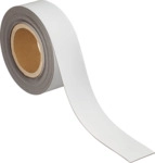 MAUL Magnetband, 50 mm x 10 m, Dicke: 1 mm, wei&szlig; beschriftbares Kennzeichnungsband,