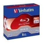 Verbatim - 5 x BD-RE DL - 50GB 2x - Jewel Case (Schachtel) (43760)