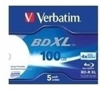 Verbatim - 5 x BD-R XL - 100GB 4x - mit Tintenstrahldrucker bedruckbare Oberfl&auml;che -
