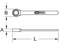 KS TOOLS 964.1060, KS TOOLS EDELSTAHL Einringschlüssel, 60mm (964.1060)