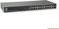 LEVEL ONE 26-Port L3 Lite Managed Gigabit Switch 2 x SFP/RJ45 Combo (GEL-2681)