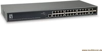 Level One GEP-2682 - Switch - L3 Lite - verwaltet - 24 x 10/100/1000 (PoE+) + 2 x
