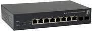 LevelOne GEP-1051 - Switch - Smart - 8 x 10/100/1000 (PoE+) + 2 x Gigabit SFP -