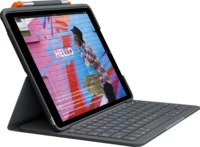 Logitech Slim Folio, KeyboardDock f&uuml;r Apple iPad 10.2, schwarz, DE (920-009474)
