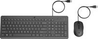 HP 150 - Tastatur-und-Maus-Set - USB - Deutsch QWERTZ - Schwarz