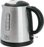 Melitta Prime Aqua Mini Top 1018-03 BK, 1 liters, Optik, Silber Wasserkocher,