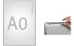 MAUL HEBEL Plakatrahmen standard, DIN A1, Aluminium-Rahmen silbereloxierter