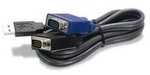 TRENDnet TK CU15 - Tastatur- / Video- / Maus- (KVM-) Kabel - USB Typ A, 4-polig,