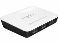 Delock 62431, DeLock USB3.0 Hub 3 Port + 1 Port Gigabit LAN 10/100/1000 Mb/s -