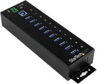 StarTech.com 10 Port Industrial USB3.0 Hub - ESD and Surge Protection - Hub - 10 x