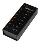 StarTech.com - Hub - 7 x SuperSpeed USB3.0 - Desktop, wandmontierbar (ST7300U3M)