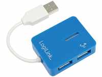 Logilink UA0136, LogiLink USB 2.0 4-Port Hub - Blau - Windows
