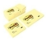 3M Post-it Notes Haftnotizen, 102 x 76 mm, gelb 100 Blatt-Block (657)