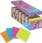 3M Post-it Super Sticky Notes Haftnotizen, 76 x 76 mm Vorteilspack, 90 Blatt/Block,