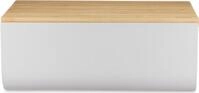 Alessi BG03 WG Mattina Brotkasten, Stahl Bambusholz, Warm Grey (BG03 WG)