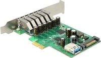 Delock PCI Express Karte > 6 x extern + 1 x intern USB 3.0 (89377)