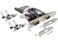 Delock 89347, DeLock PCI Express Karte> 6x Seriell - Serieller Adapter - PCIe -