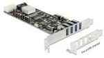 Delock PCI Express Card > 4 x external USB3.0 Quad Channel - USB-Adapter - PCIe...