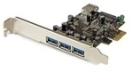 StarTech.com 4-port PCI Express USB3.0 Card - USB-Adapter - PCI Express 2,0 x1 Low