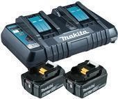 Makita DC18RD - Batterieladeger&auml;t + Batterie 2 x - Li-Ion - 6 Ah - 108 Wh - 2 x