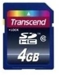 Transcend - Flash-Speicherkarte - 4GB - Class 10 - SDHC (TS4GSDHC10)