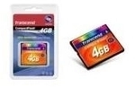 Transcend - Flash-Speicherkarte - 4GB - 133x - CompactFlash (TS4GCF133)