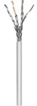 Wentronic Goobay CAT 6a Netzwerkkabel, S/FTP (PiMF), Grau, 100 m - CU, AWG 26/7