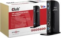 Club3D SenseVision USB 3.0 Dual Display 4K60Hz Docking Station - Docking Station -