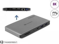 Delock - Dockingstation - Thunderbolt 3 - 2 x DP - 1GbE (87777)
