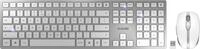 CHERRY DW 9100 SLIM Tastatur RF Wireless + Bluetooth Tschechisch - Slowakisch Silber