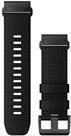 Garmin Ersatzarmband QuickFit 26mm Nylon Schwarz Edelstahl (010-13010-00)