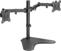 LogiLink - Aufstellung f&uuml;r 2 LCD-Displays (einstellbarer Arm) - Schwarz -