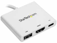 Startech CDP2HDUACPW, StarTech.com USB-C auf 4K HDMI Multifunktionsadapter mit...