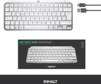 Logitech MX Keys Mini - Tastatur - hinterleuchtet - Bluetooth - QWERTY - USA - Pale