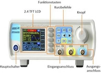 Joy-it JDS6600-LITE Funktionsgenerator netzbetrieben 15 MHz - 0.01 &micro;Hz 2-Kanal