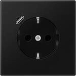 Jung SCHUKO Steckdose mit USB Typ C LS1520-18CSWM (LS1520-18CSWM)