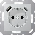 Jung SCHUKO Steckdose mit USB Typ AC A1520-15CAAL (A1520-15CAAL)