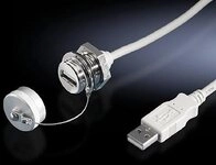 Rittal - USB-Verl&auml;ngerungskabel - USB (M) bis USB (W) - 50 cm