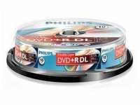 Philips DR8S8B10F/00, Philips DR8S8B10F - 10 x DVD+R DL - 8,5GB (240 Min.) 8x -