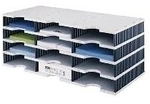 styrodoc trio Dateiablagebox Polystyrol Schwarz - Grau (268-0304-98)