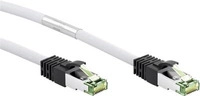 Goobay CAT 8.1 Patchkabel, S/FTP (PiMF), Wei&szlig;, 25 m - LSZH halogenfrei, Kupfer...