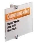 DURABLE T&uuml;rschild CRYSTAL SIGN&reg; A5 quer 1 SET 482319
