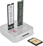 Delock - SSD-Dockingstation Sch&auml;chte: 2 - M.2 - M.2 NVMe Card - 10GBps - USB 3,2