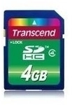 Transcend - Flash-Speicherkarte - 4GB - Class 4 - SDHC (TS4GSDHC4)