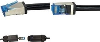 LogiLink Outdoor Patchkabel, Kat. 6A, S/FTP, 50 m, schwarz geschirmt, AWG26,